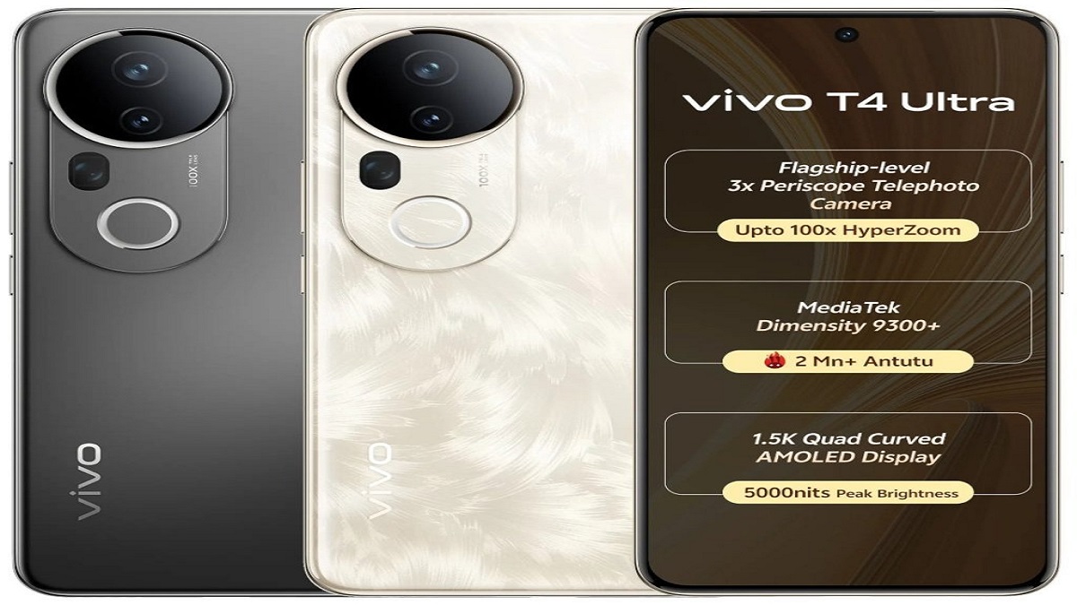 Vivo T4 Ultra; अब इंतजार हुआ खतम Vivo का बेस्ट स्मार्टफोन Vivo T4 Ultra ट्रिपल कैमरे के साथ