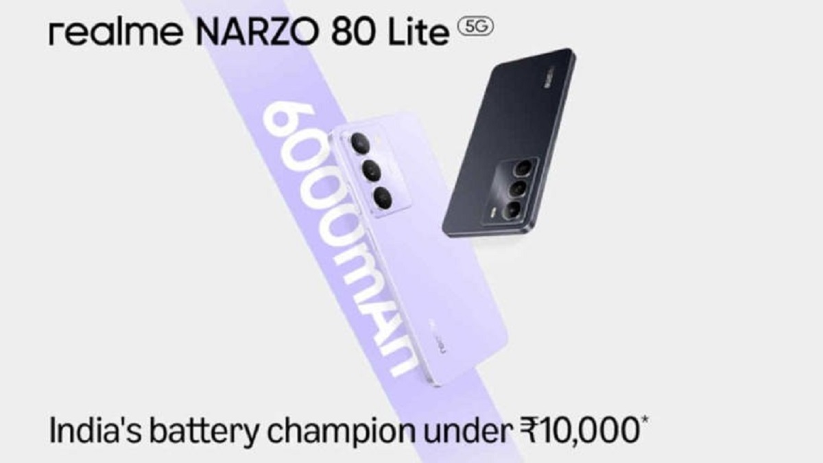 Realme लाने वाला है अपना नया स्मार्टफोन Realme NARZO 80 Lite 5G 6.67″ 120Hz डिस्प्ले